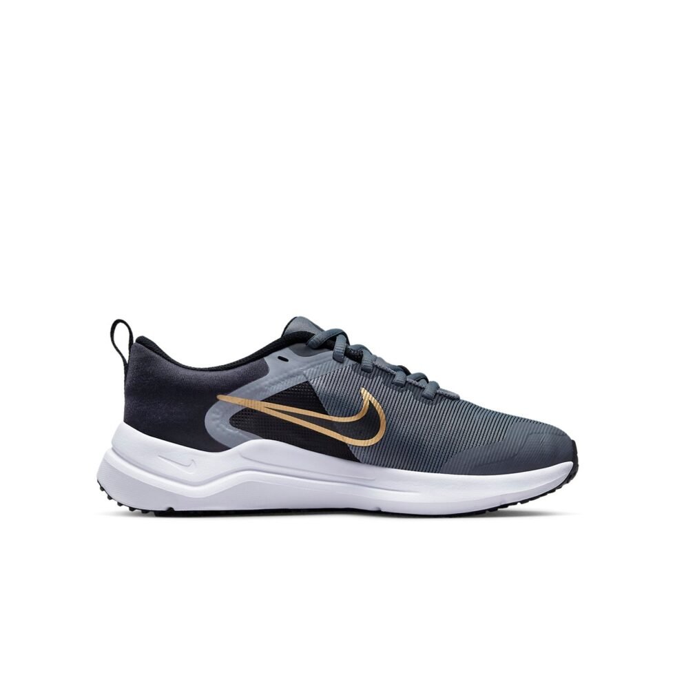 (GS) Nike Downshifter 12 'Cool Grey Metallic Gold' DM4194-005 - Image 2