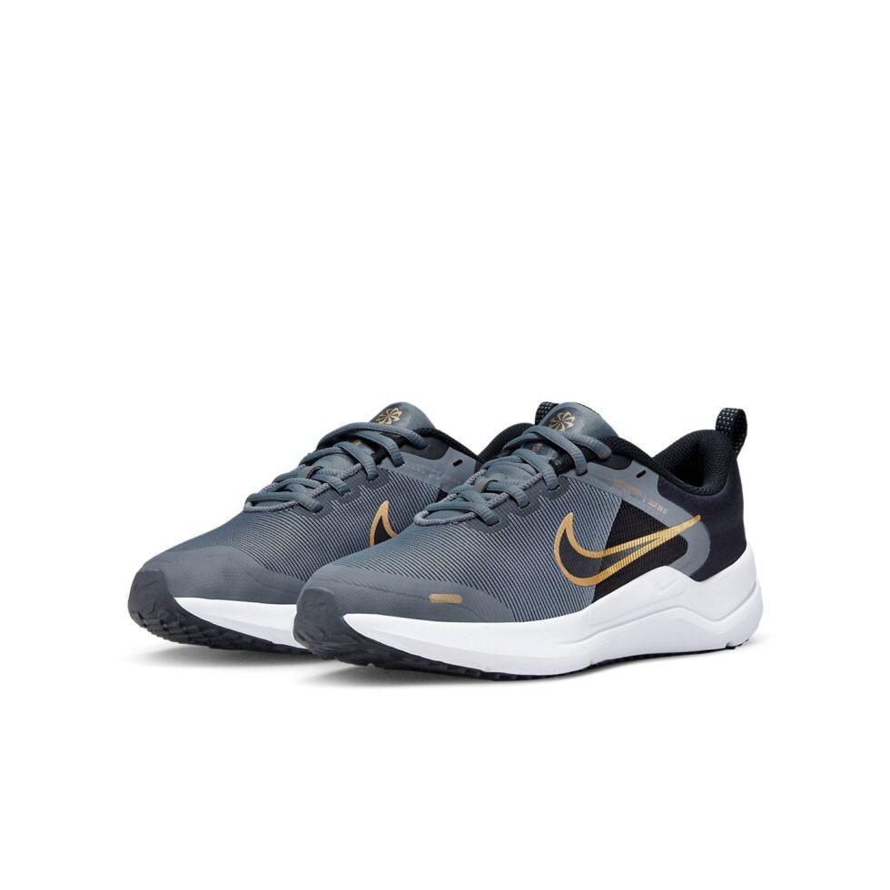 (GS) Nike Downshifter 12 'Cool Grey Metallic Gold' DM4194-005 - Image 3