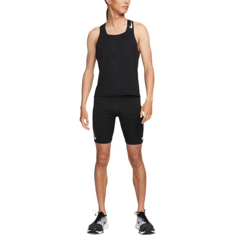 Nike Solid Color Breathable Quick Dry Running Training Sports Vest Black DM4625-010 - Image 2