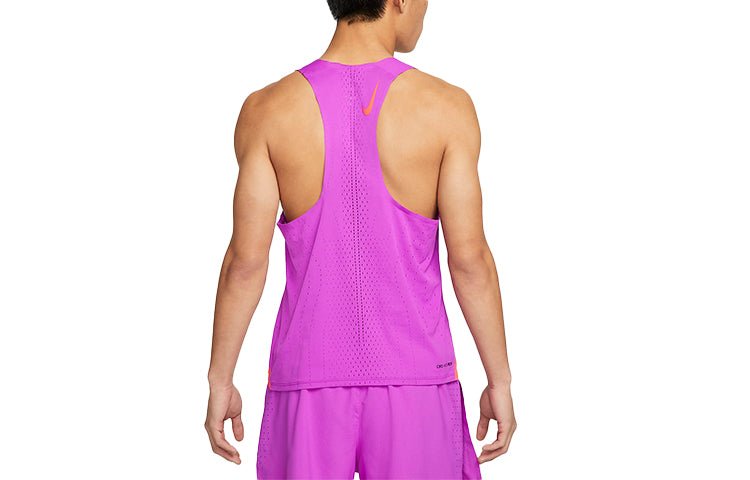 Nike Solid Color Running Casual Sports Breathable Vest Purple DM4625-551 - Image 2