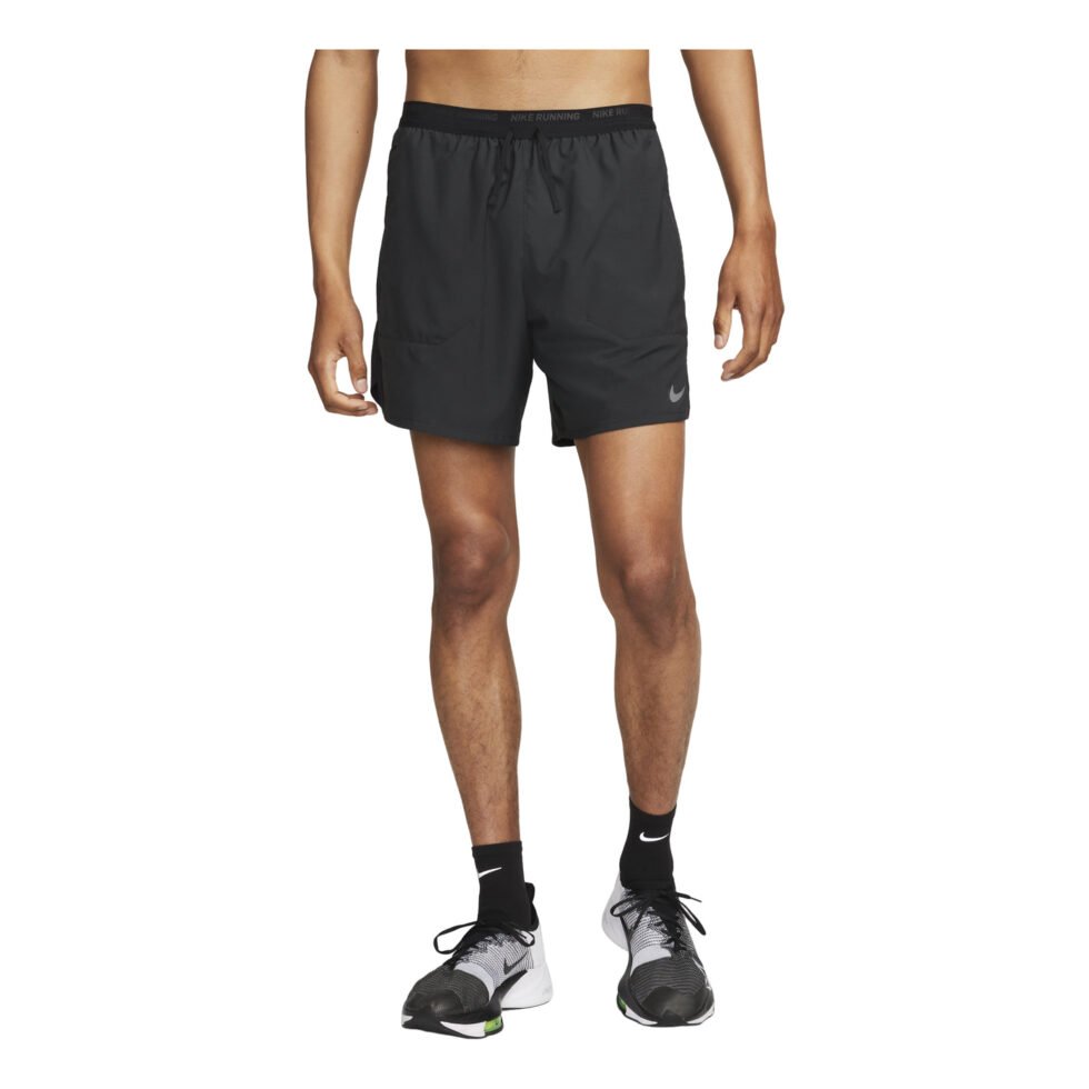 Nike Dri-FIT Solid Color Small Label Breathable Quick Dry Running Training Shorts Black DM4760-010