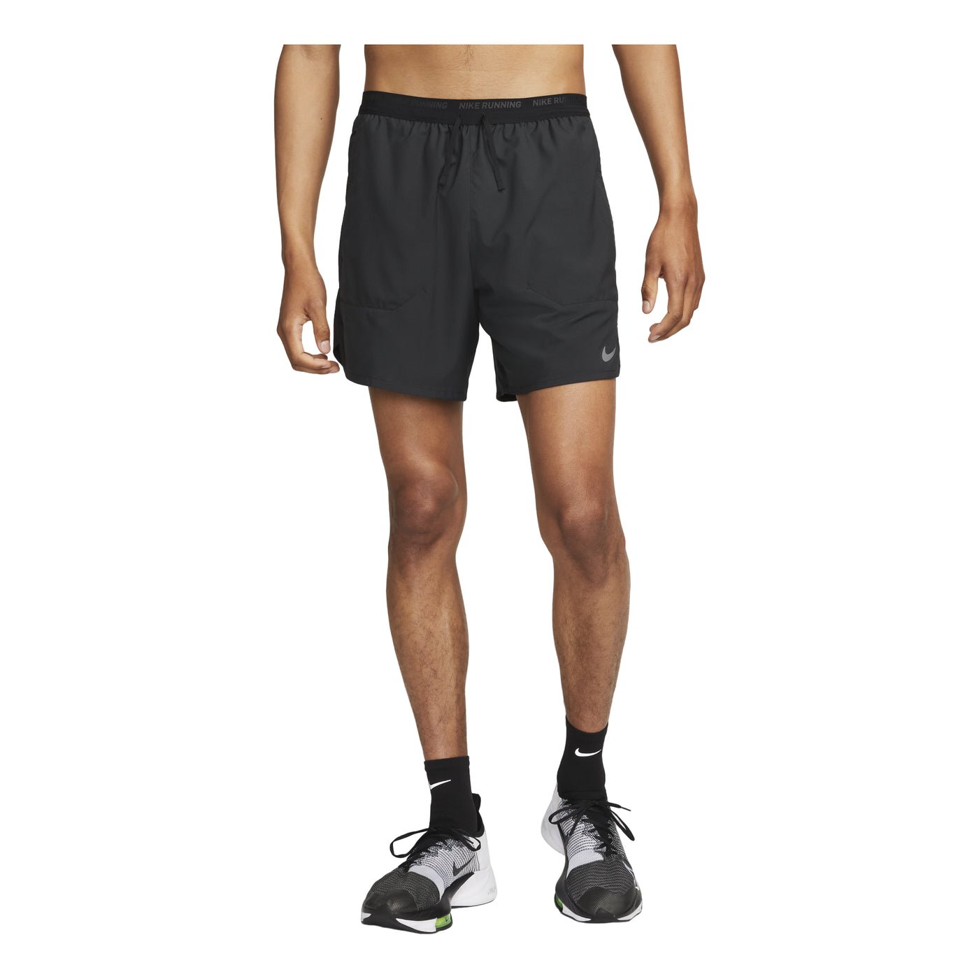 Nike Dri-FIT Solid Color Small Label Breathable Quick Dry Running Training Shorts Black DM4760-010