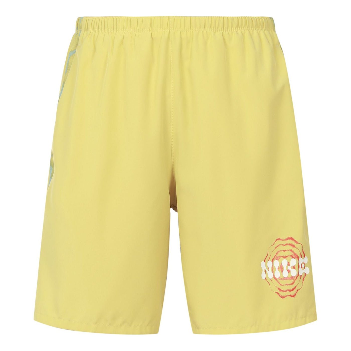 Nike Dri-FIT Solid Color Quick Dry Breathable Back Pocket Running Shorts Yellow DM4820-304
