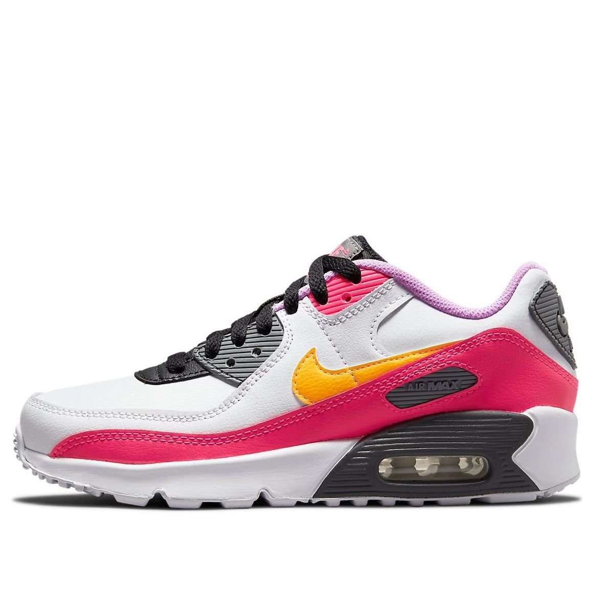 (GS) Nike Air Max 90 'White Hyper Pink Orange' DM8685-100