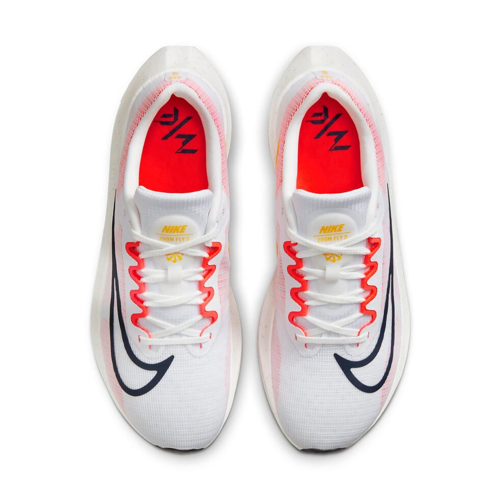 Nike Zoom Fly 5 'White Bright Crimson' DM8968-100 - Image 4