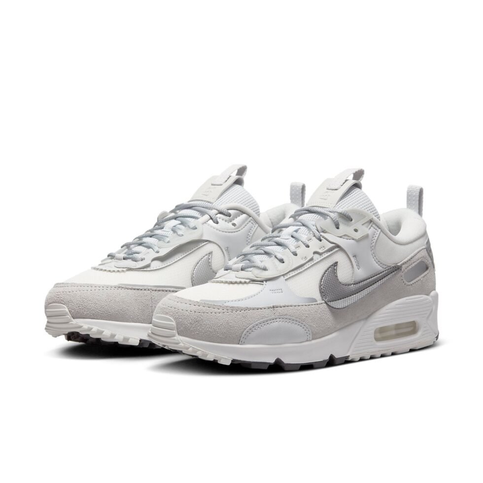 (WMNS) Nike Air Max 90 Futura 'Pure Platinum Metallic Silver' DM9922-004 - Image 3