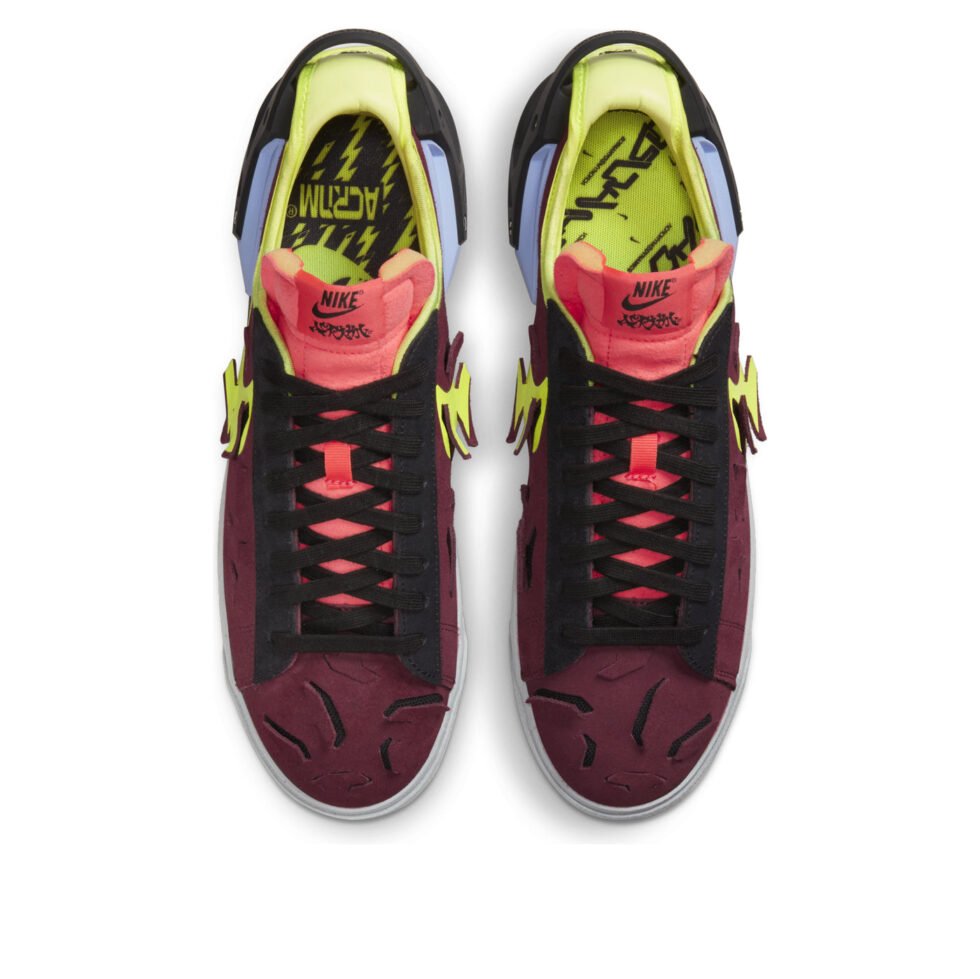 Nike Acronym x Blazer Low 'Night Maroon' DN2067-600 - Image 2