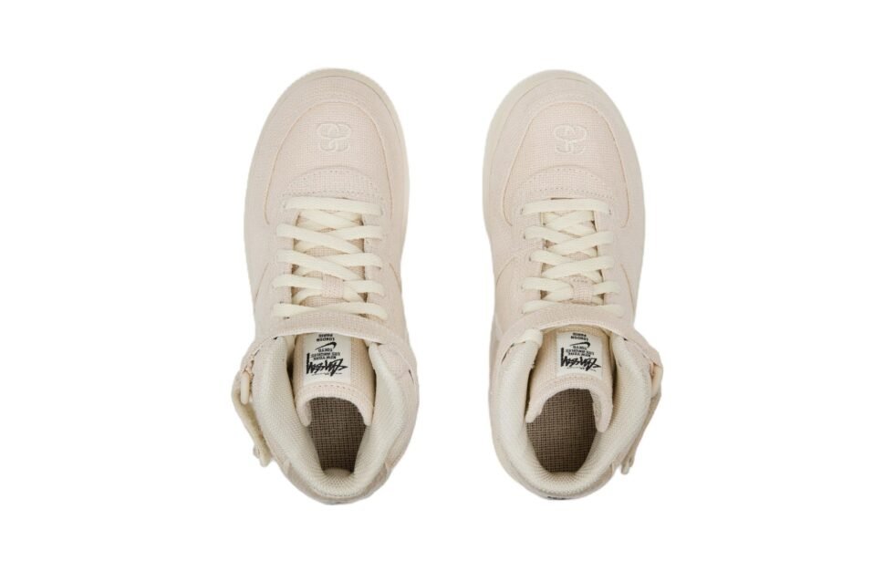 (PS) Nike x Stussy Air Force 1 Mid 'Fossil' DN4157-200 - Image 3