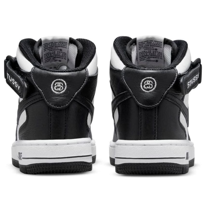 (PS) Nike x Stussy Air Force 1 Mid 'Black White' DN4158-002 - Image 5