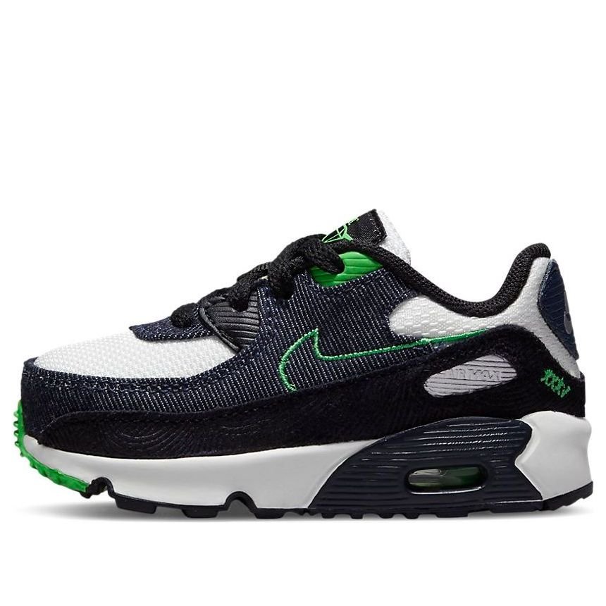 (TD) Nike Air Max 90 Leather SE 'Black Scream Green' DN4378-001