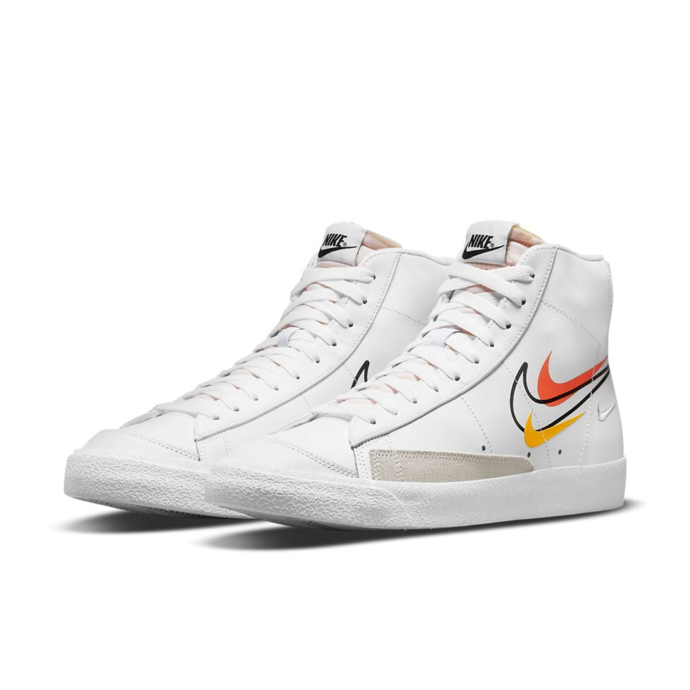 Nike Blazer Mid '77 'Multi Swoosh - Team Orange' DN7996-100 - Image 3
