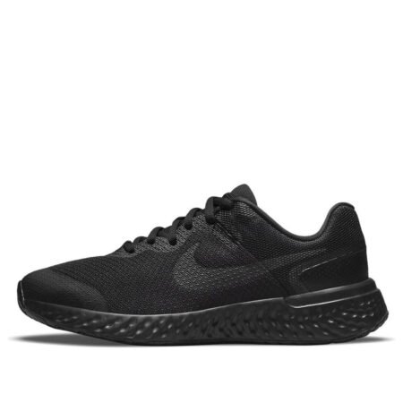 (GS) Nike Revolution 6 4E Wide 'Black Dark Smoke Grey' DN8207-001