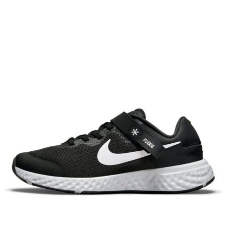 (GS) Nike Revolution 6 FlyEase 4E 'Black White' DO5065-003