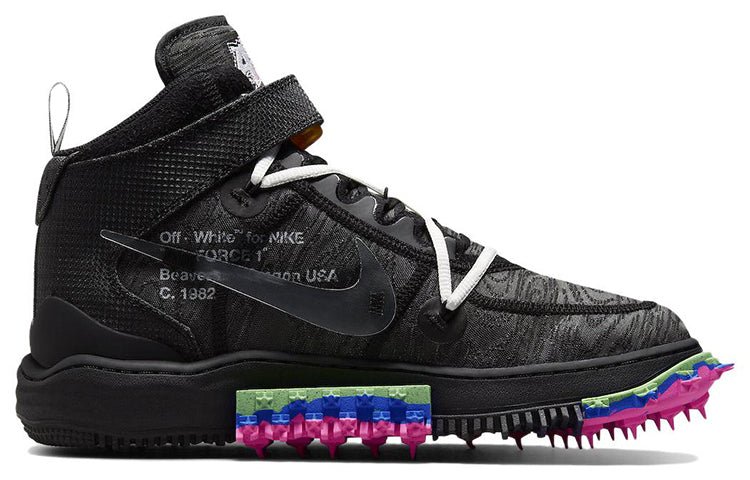 Nike x Off-White Air Force 1 Mid 'Black' DO6290-001 - Image 2