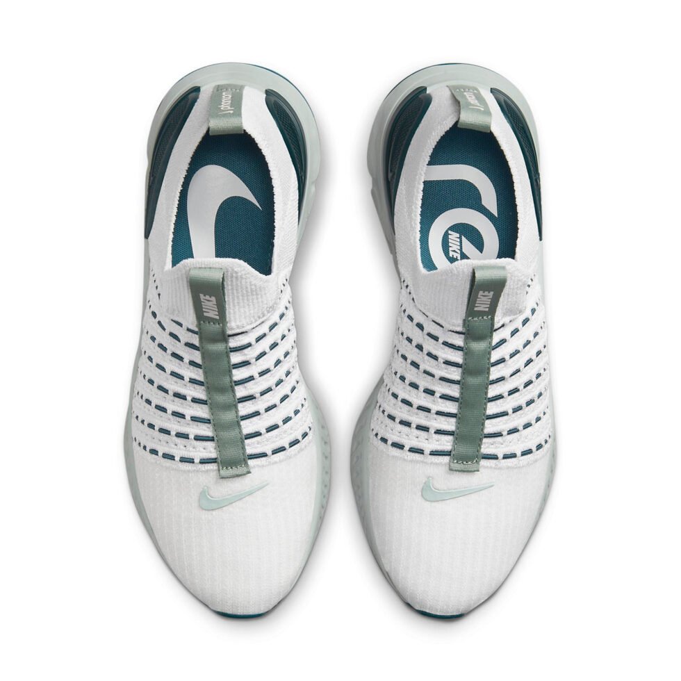 (WMNS) Nike React Phantom Run Flyknit 2 'Platinum Tint Dark Teal Green' DO6698-001 - Image 4