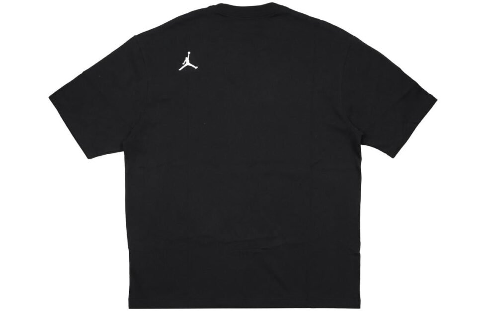 Air Jordan 23 Engineered Casual Breathable Large Logo Printing Round Neck Short Sleeve Black DO8895-010 - Image 2