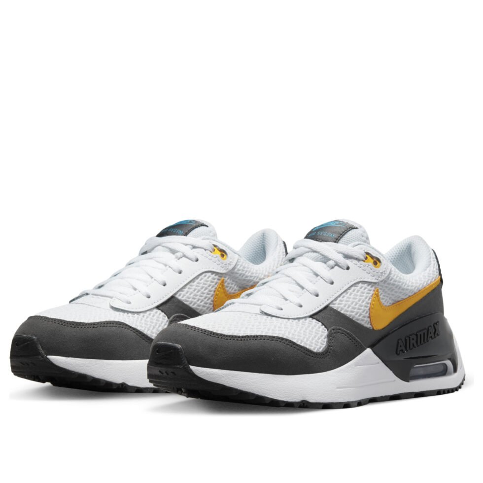 (GS) Nike Air Max SYSTM 'White Grey Laser Orange' DQ0284-104 - Image 4