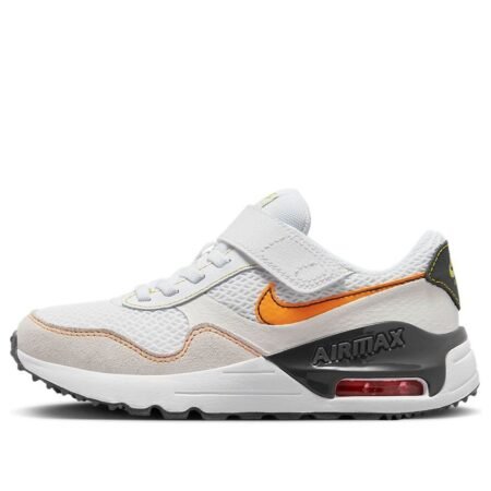 (PS) Nike Air Max SYSTM Shoes 'White Vivid Orange' DQ0285-109