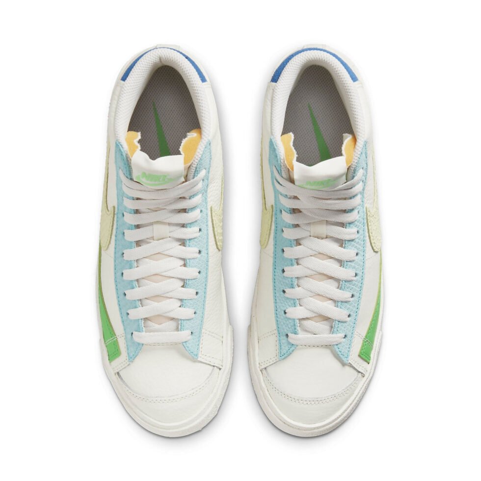 (WMNS) Nike Blazer Mid '77 'Sail Copa Lime Ice' DQ0865-100 - Image 4