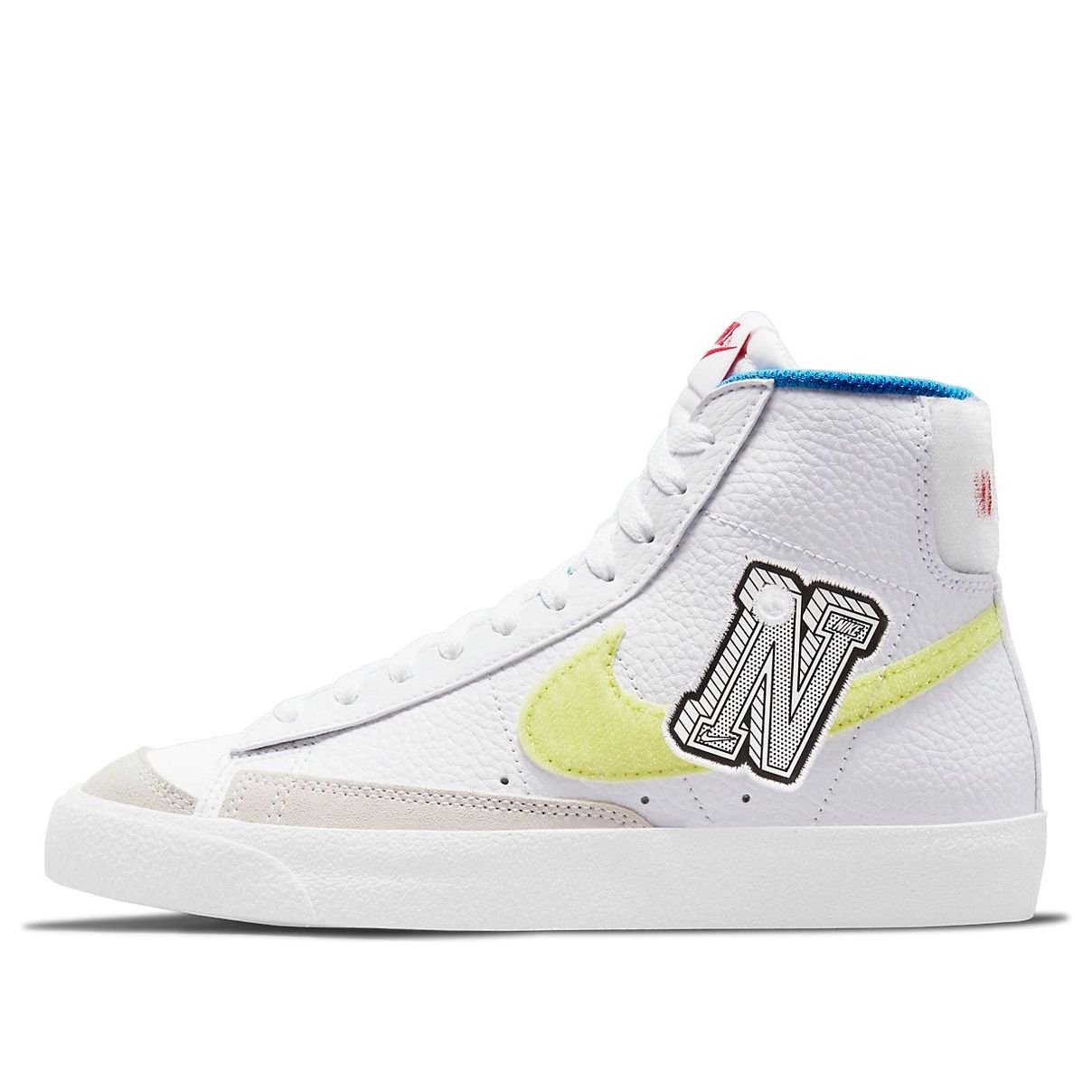 (GS) Nike Blazer Mid '77 'White Lemon Twist Blue' DQ1042-100
