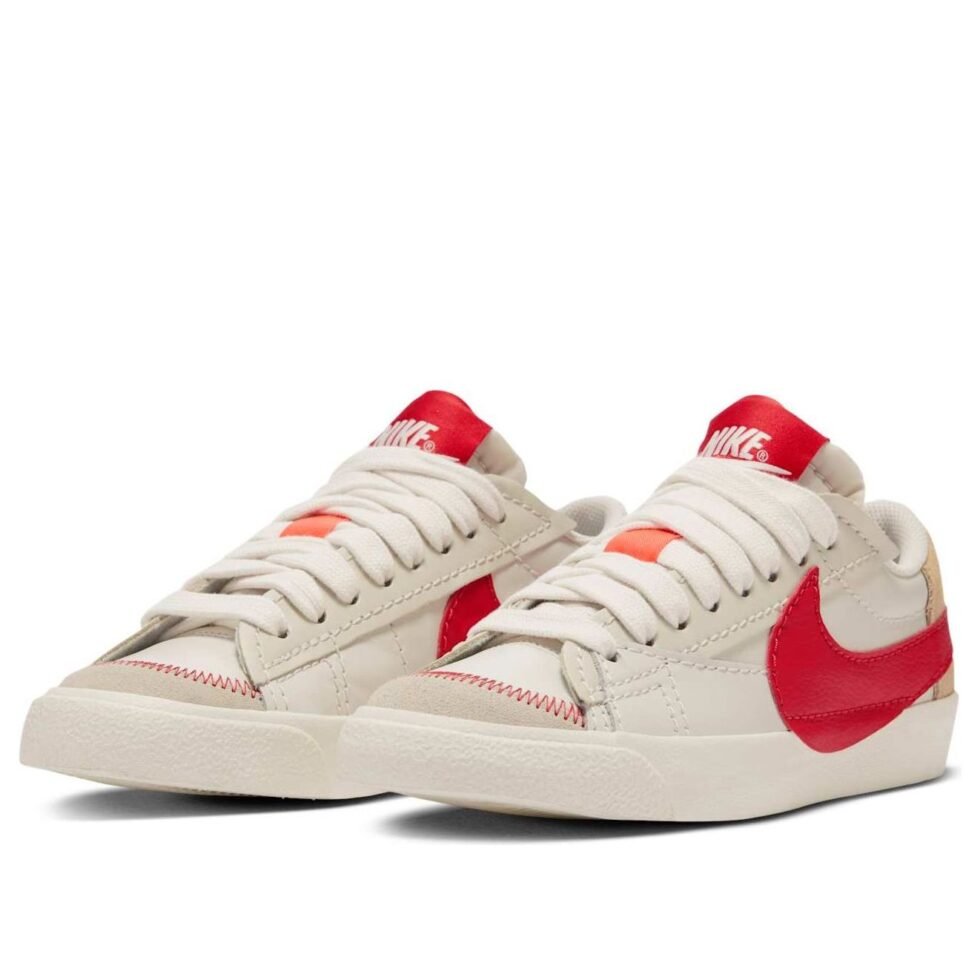 (WMNS) Nike Blazer Low '77 Jumbo 'Sail Red' DQ1470-005 - Image 3