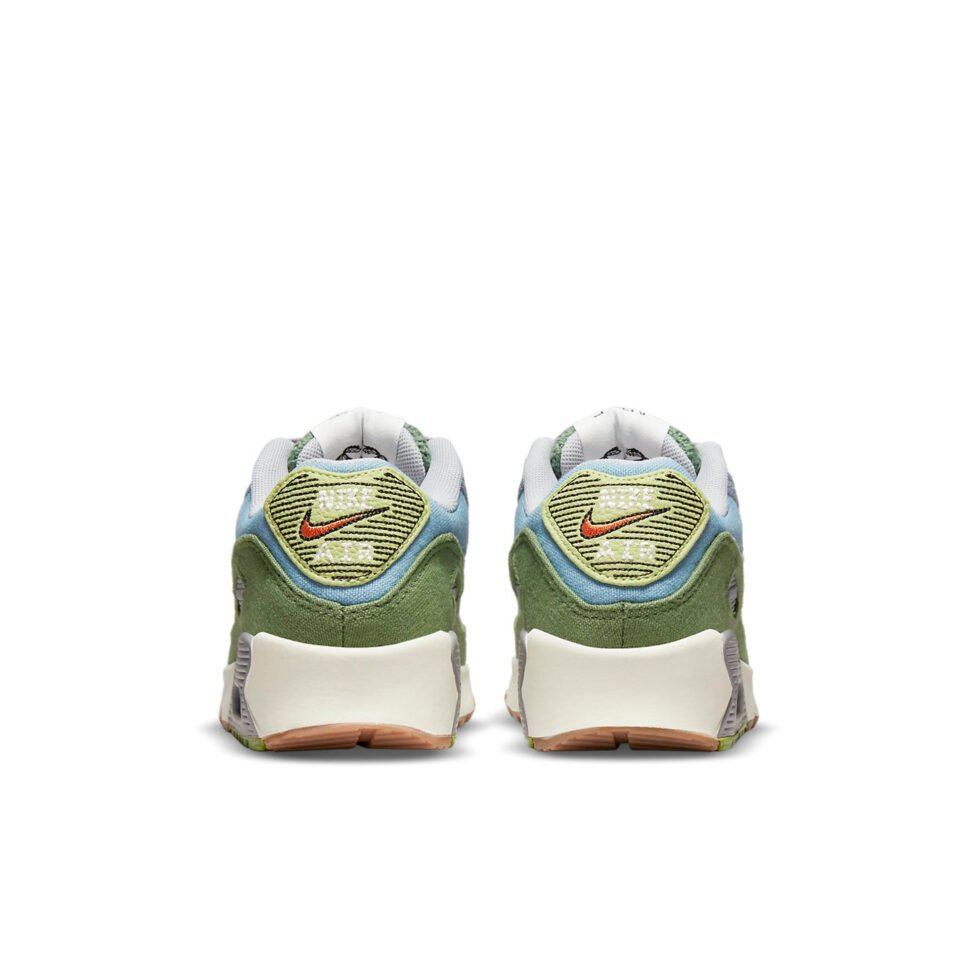 (GS) Nike Air Max 90 SE 'Sun Club - Worn Blue Treeline' DQ4016-400 - Image 5