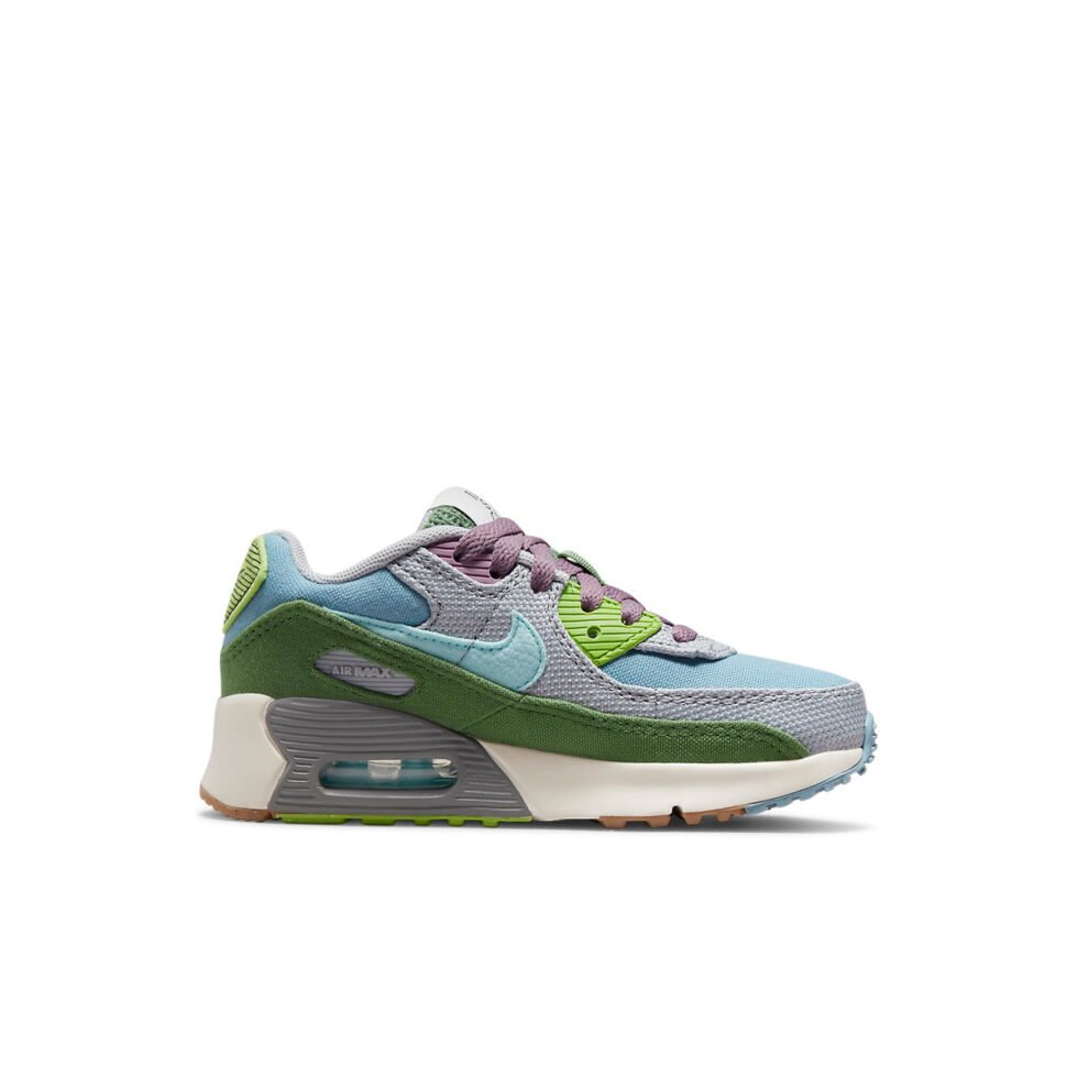 (PS) Nike Air Max 90 SE 'Sun Club - Worn Blue Treeline' DQ4017-400 - Image 2