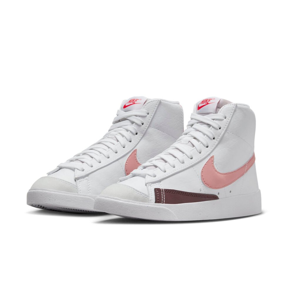 (WMNS) Nike Blazer Mid '77 Next Nature 'White Red Stardust' DQ4124-105 - Image 3