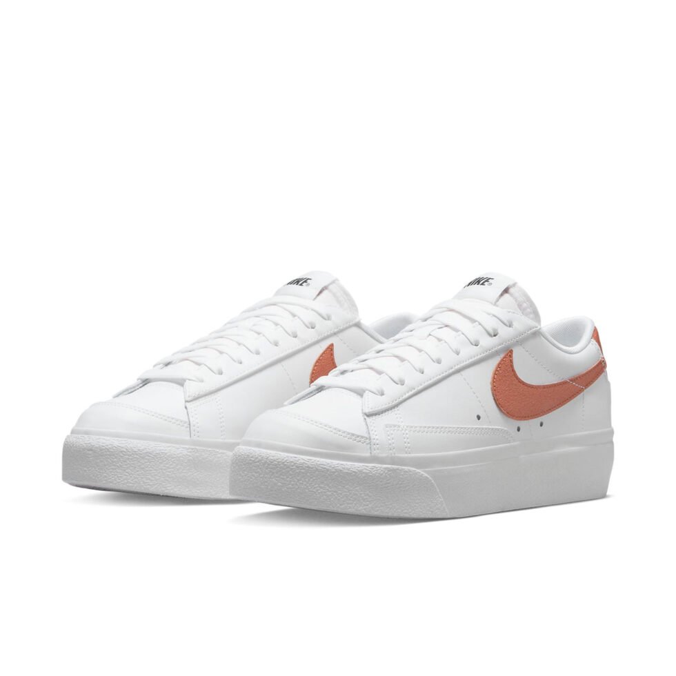 (WMNS) Nike Blazer Low Platform 'White Metallic Copper' DQ7571-100 - Image 3