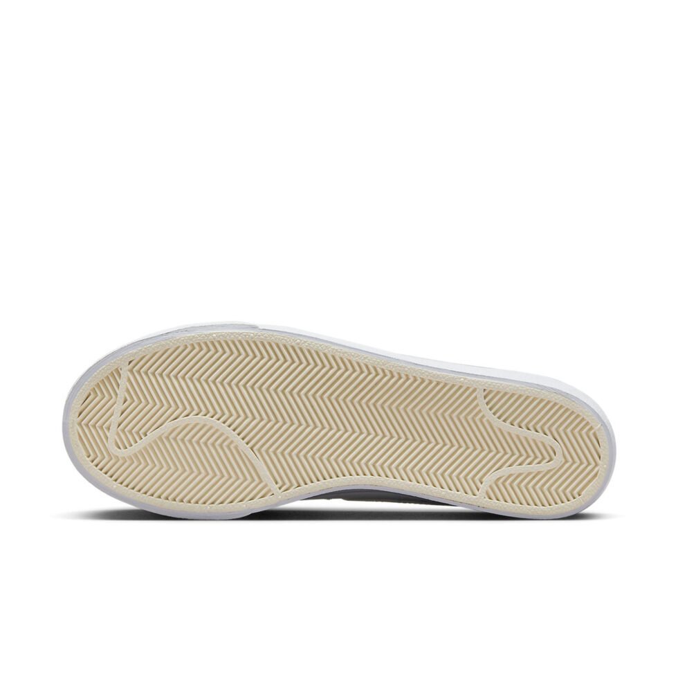 (WMNS) Nike Blazer low Platform 'Summit White Sail White Metallic Silver' DQ7571-101 - Image 6