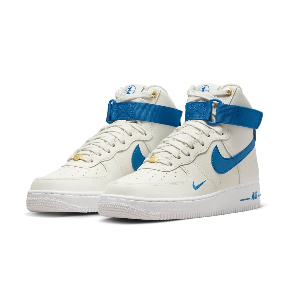 (WMNS) Nike Air Force 1 High SE '40th Anniversary - Sail Blue Jay' DQ7584-100 - Image 5