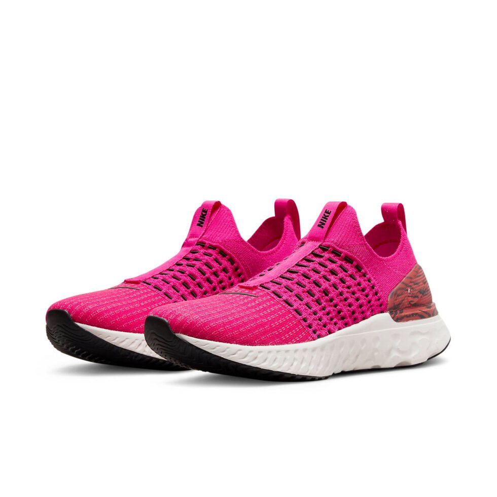 (WMNS) Nike React Phantom Run Flyknit 2 'Pink Prime Zebra' DQ7649-600 - Image 3
