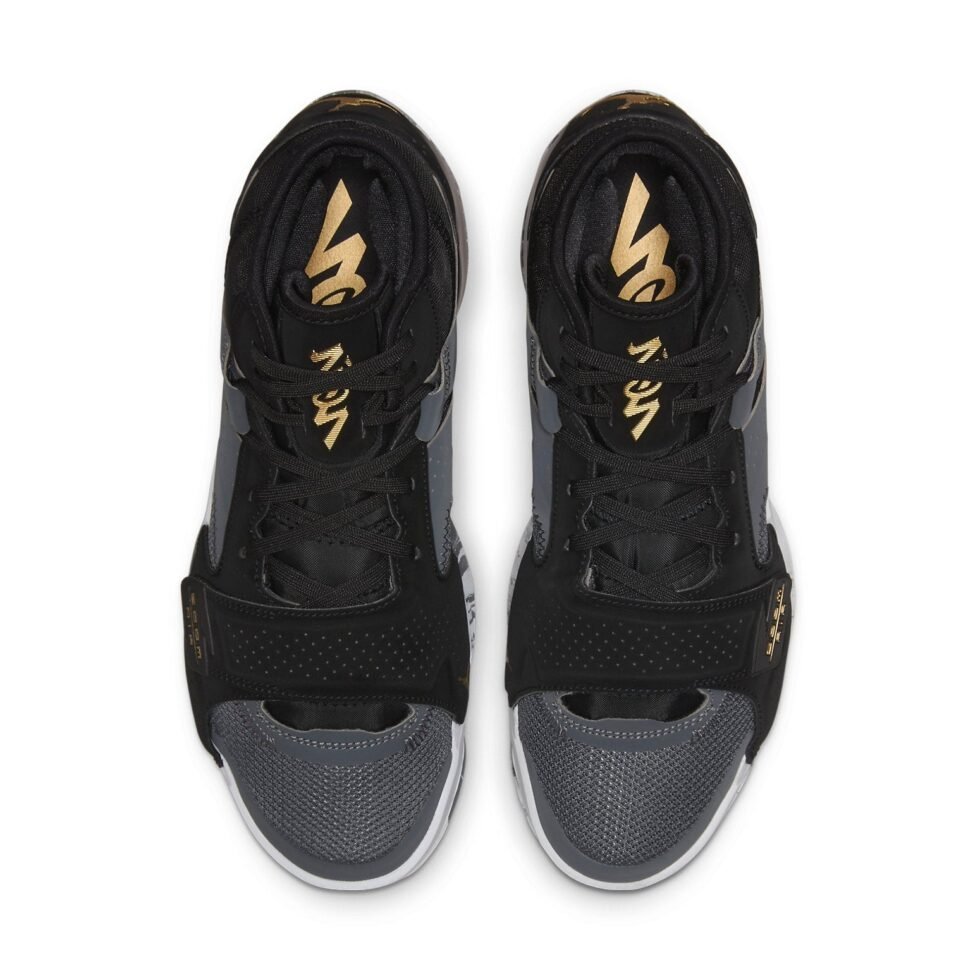Air Jordan Zion 2 TB 'Black Metallic Gold' DQ7688-001 - Image 4