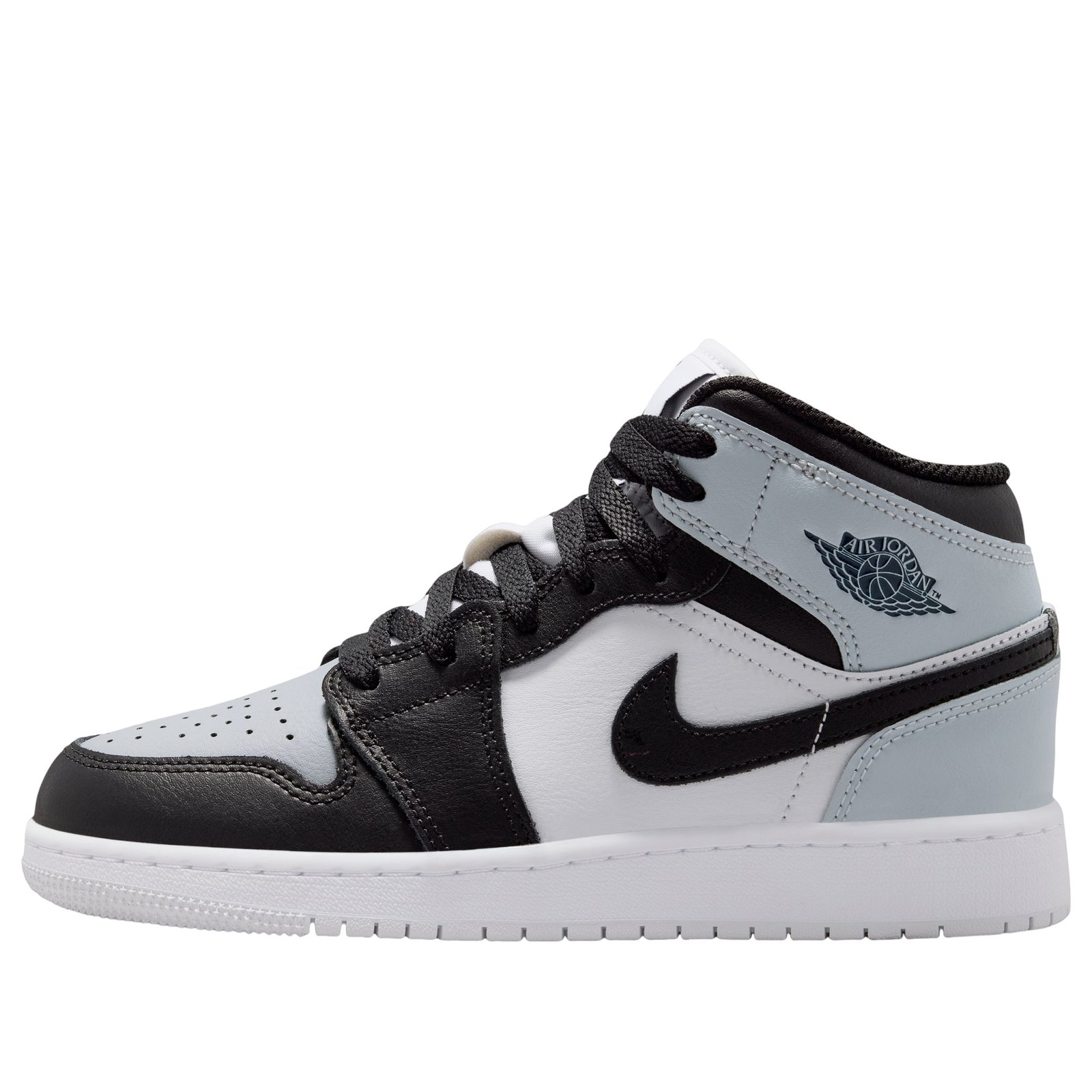 (GS) Air Jordan 1 Mid 'Black Aura Squadron Blue' DQ8423-002