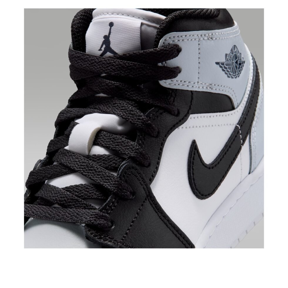 (GS) Air Jordan 1 Mid 'Black Aura Squadron Blue' DQ8423-002 - Image 5