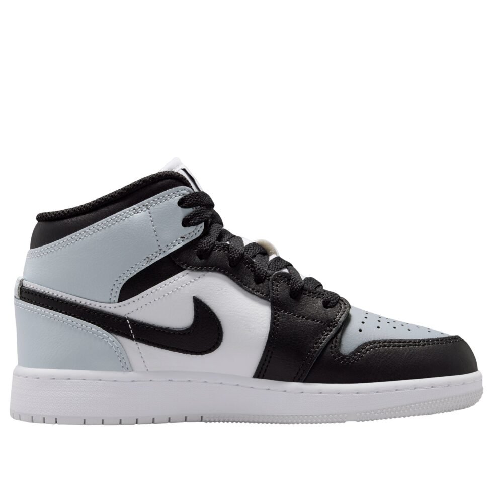 (GS) Air Jordan 1 Mid 'Black Aura Squadron Blue' DQ8423-002 - Image 6