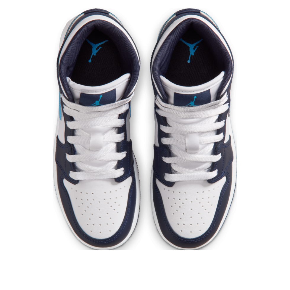 (GS) Air Jordan 1 Mid 'Obsidian White' DQ8423-404 - Image 2