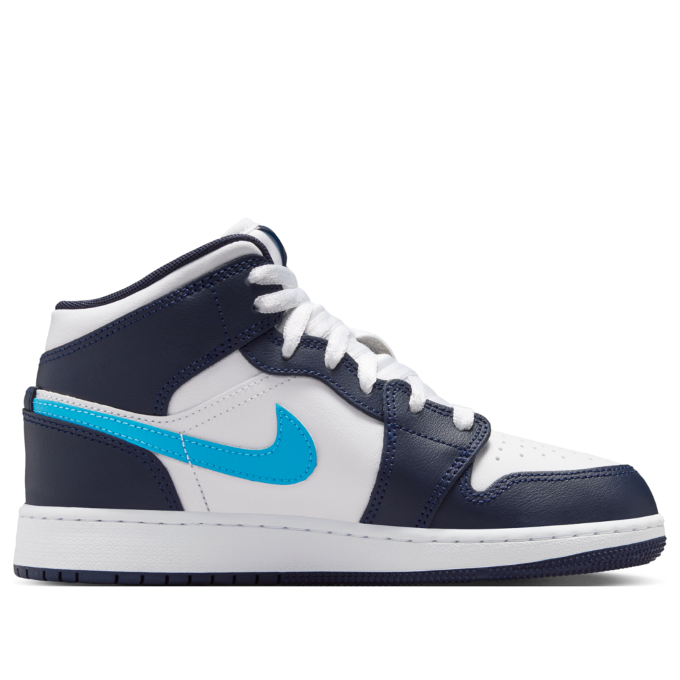 (GS) Air Jordan 1 Mid 'Obsidian White' DQ8423-404 - Image 6