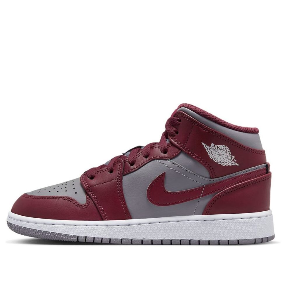 (GS) Air Jordan 1 Mid 'Cherrywood Red' DQ8423-615