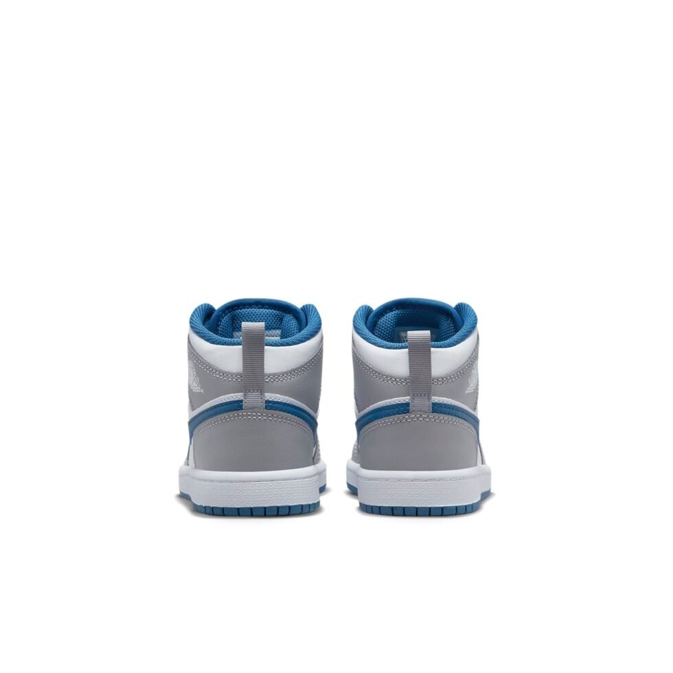 (PS) Air Jordan 1 Mid 'Cement True Blue' DQ8424-014 - Image 5