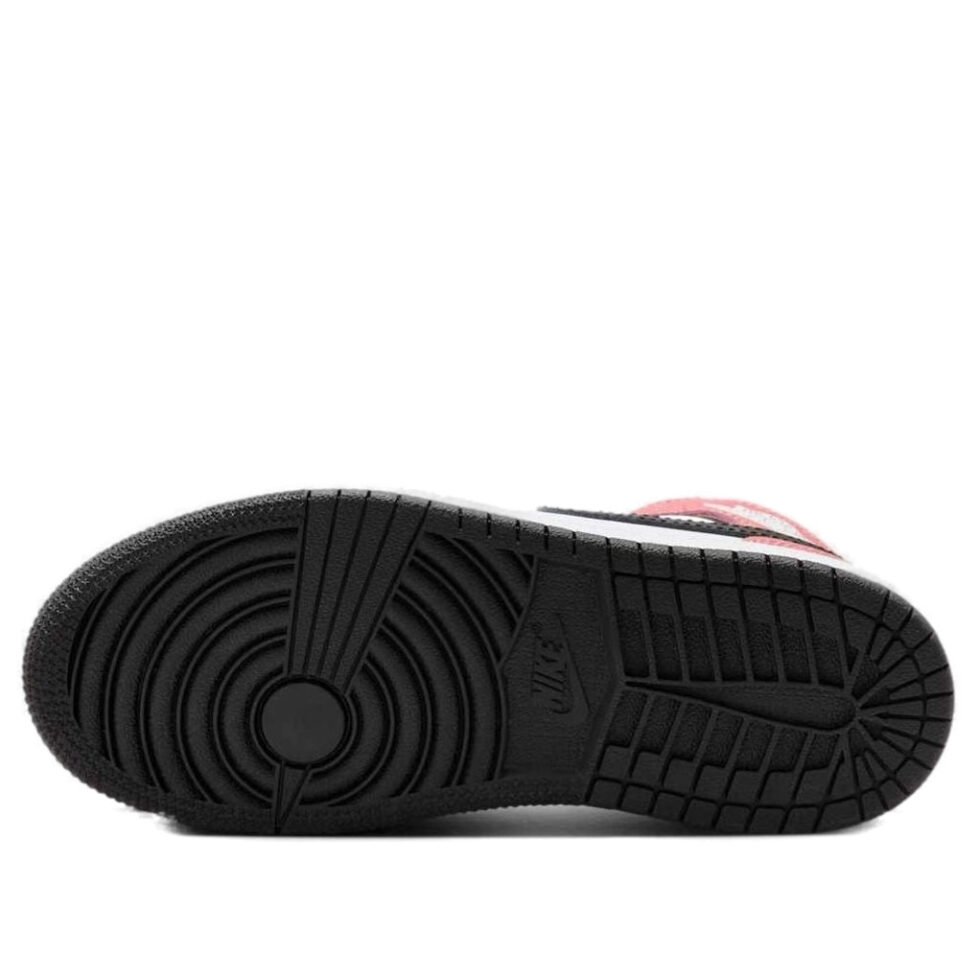 (PS) Air Jordan 1 Mid 'White Rust Pink Black' DQ8424-100 - Image 6