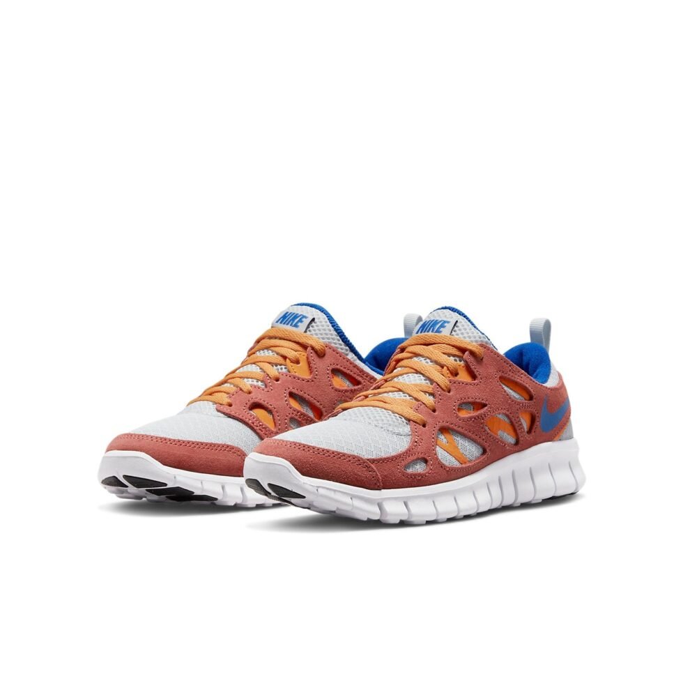(GS) Nike Free Run 2 'Aura University Gold Canyon Rust' DQ8603-400 - Image 3