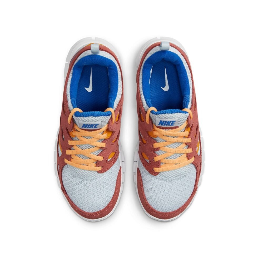 (GS) Nike Free Run 2 'Aura University Gold Canyon Rust' DQ8603-400 - Image 4