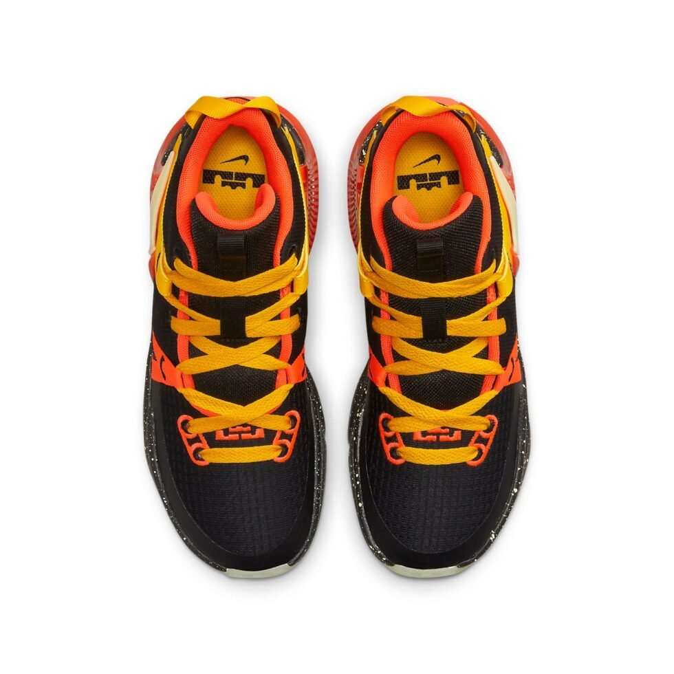 (GS) Nike LeBron Witness 7 'Black Bright Crimson Speckled' DQ8650-001 - Image 4
