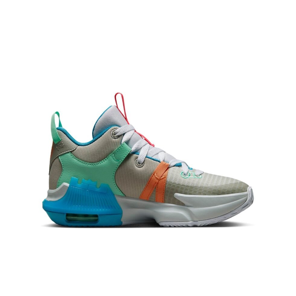 (GS) Nike LeBron Witness 7 'Grey Fog Multi-Color' DQ8650-003 - Image 2