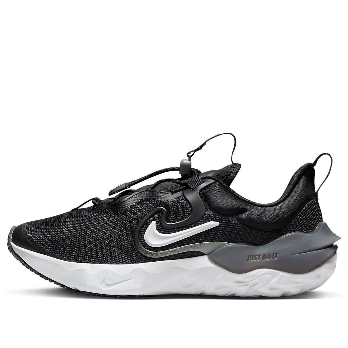 (GS) Nike Run Flow Running Shoes 'Black Iron Grey White' DR0472-001