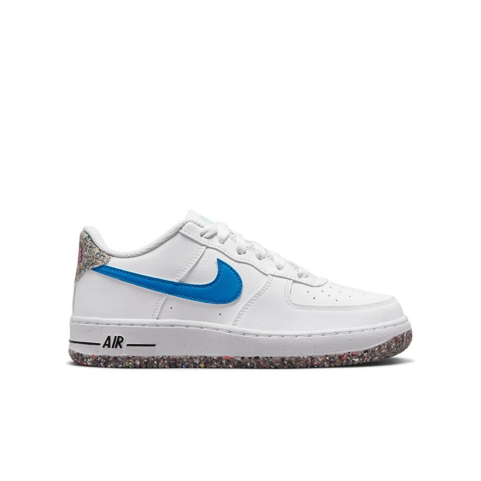 (GS) Nike Air Force 1 LV8 Next Nature Crater 'White Light Photo Blue' DR3098-100 - Image 2