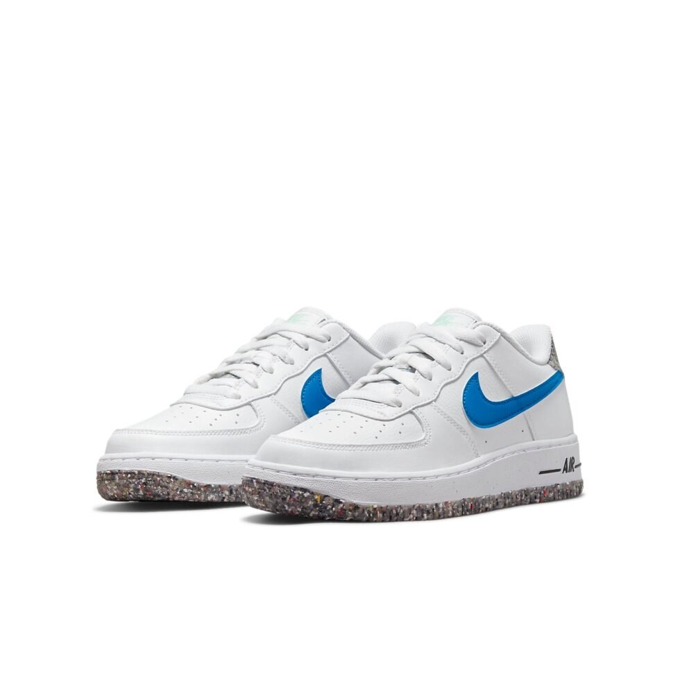 (GS) Nike Air Force 1 LV8 Next Nature Crater 'White Light Photo Blue' DR3098-100 - Image 3