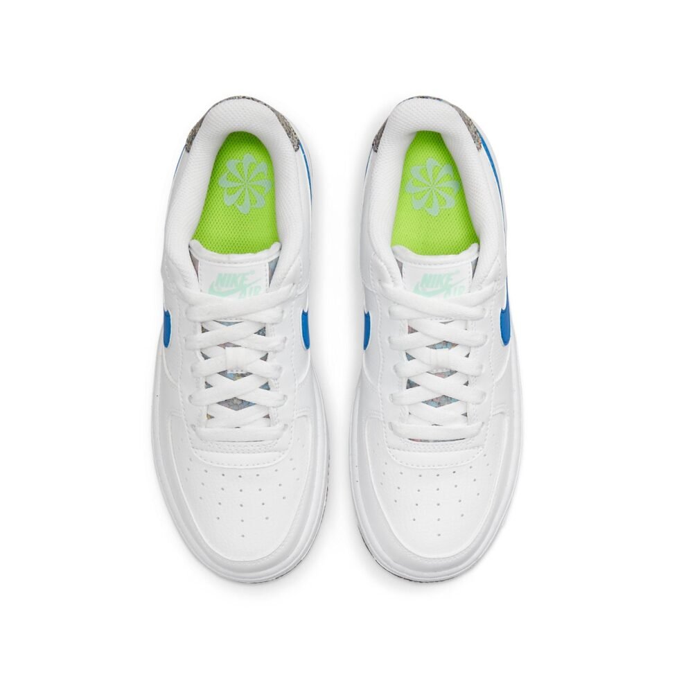 (GS) Nike Air Force 1 LV8 Next Nature Crater 'White Light Photo Blue' DR3098-100 - Image 4