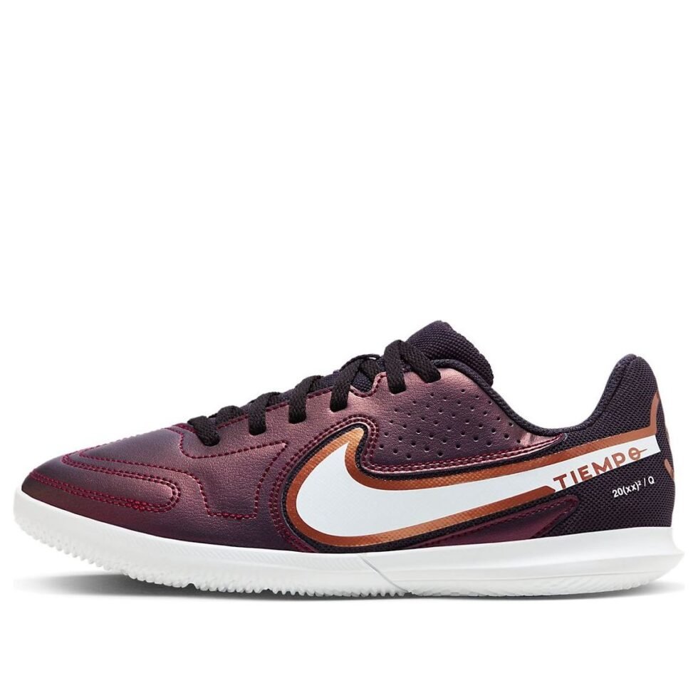 (GS) Nike Tiempo Legend 9 Club IC Soccer Shoes 'Burgundy White' DR6069-510